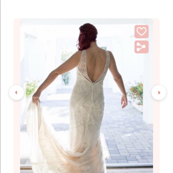 Maggie Sottero Maui wedding Dress. Swarovski crystals & beading. - Picture 5 of 10